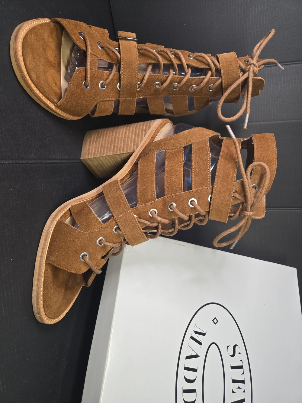 Steve Madden Women's Cecilia Sandals Gladiator Brown Size 11